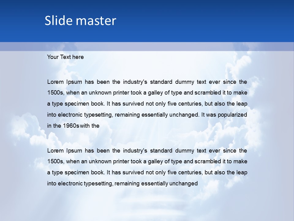 Stairway Limit Rest PowerPoint Template