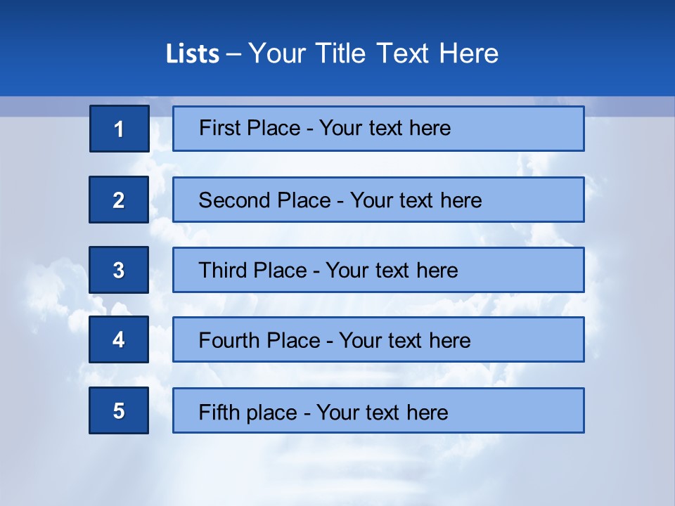 Stairway Limit Rest PowerPoint Template
