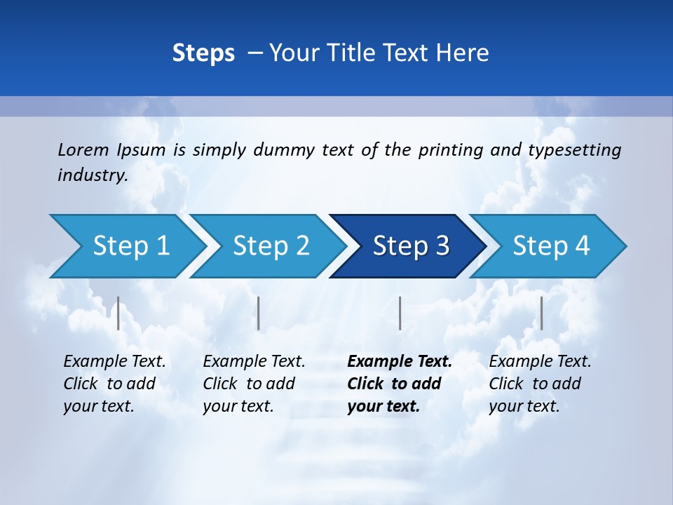 Stairway Limit Rest PowerPoint Template