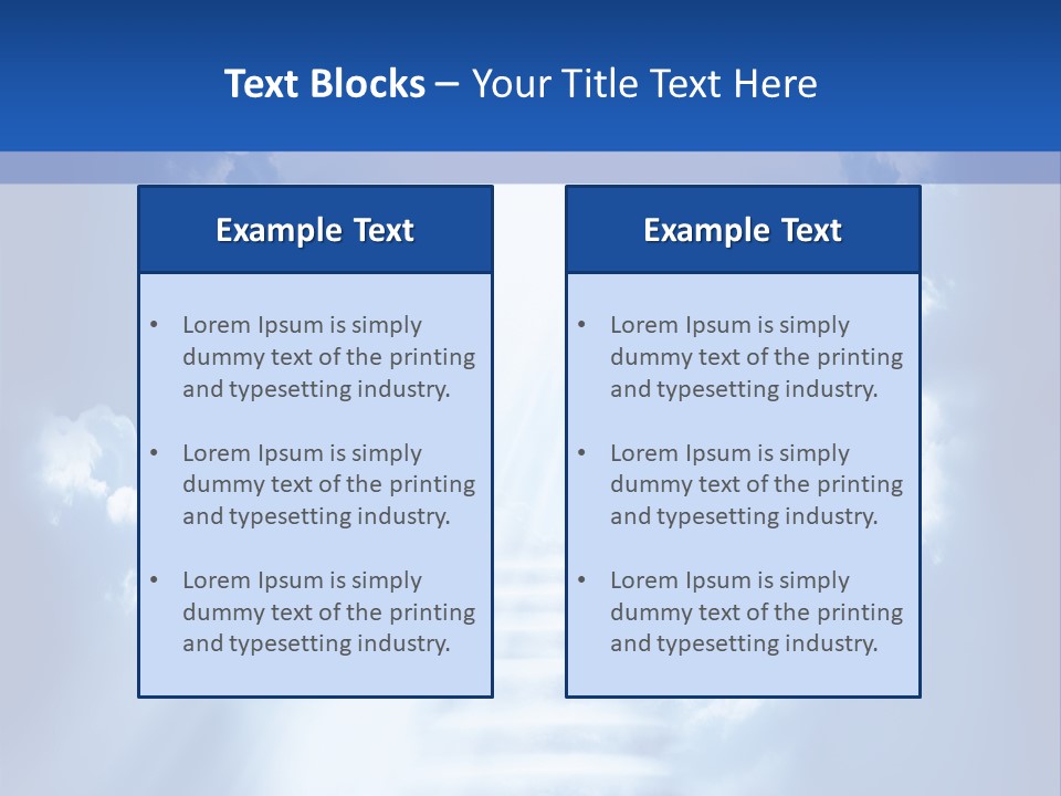 Stairway Limit Rest PowerPoint Template