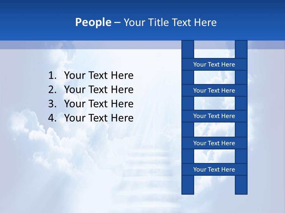 Stairway Limit Rest PowerPoint Template