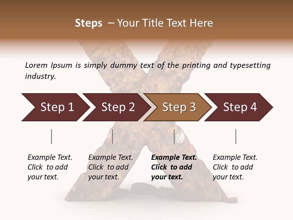 Write Alphabetical Mountain PowerPoint Template