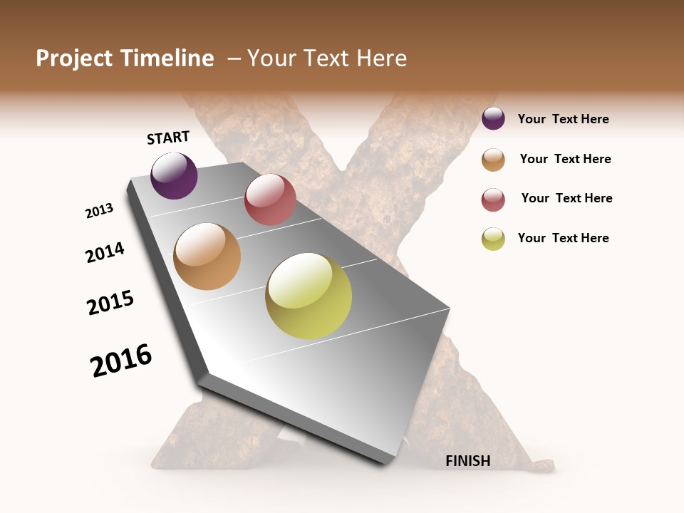 Write Alphabetical Mountain PowerPoint Template