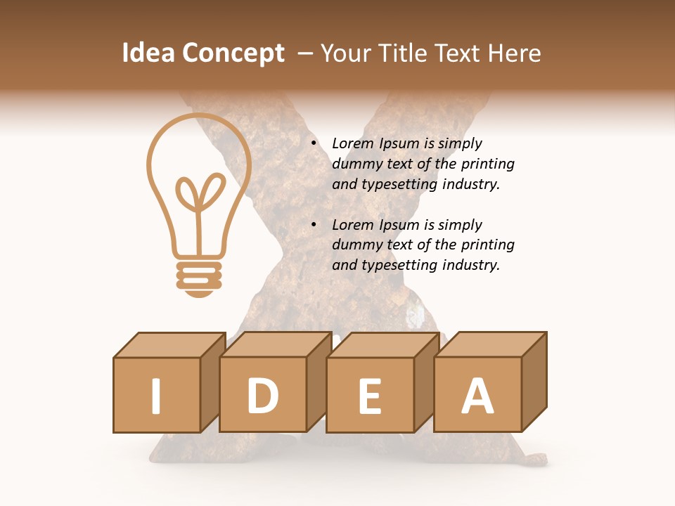 Write Alphabetical Mountain PowerPoint Template