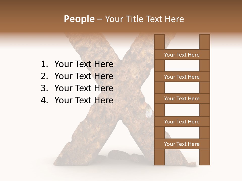 Write Alphabetical Mountain PowerPoint Template