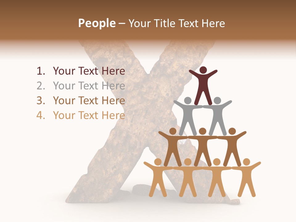 Write Alphabetical Mountain PowerPoint Template