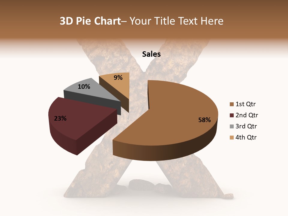 Write Alphabetical Mountain PowerPoint Template