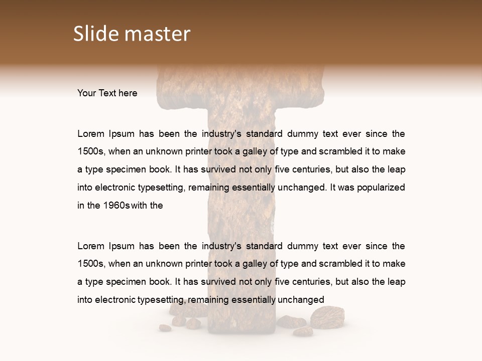 Design Letter Symbol PowerPoint Template