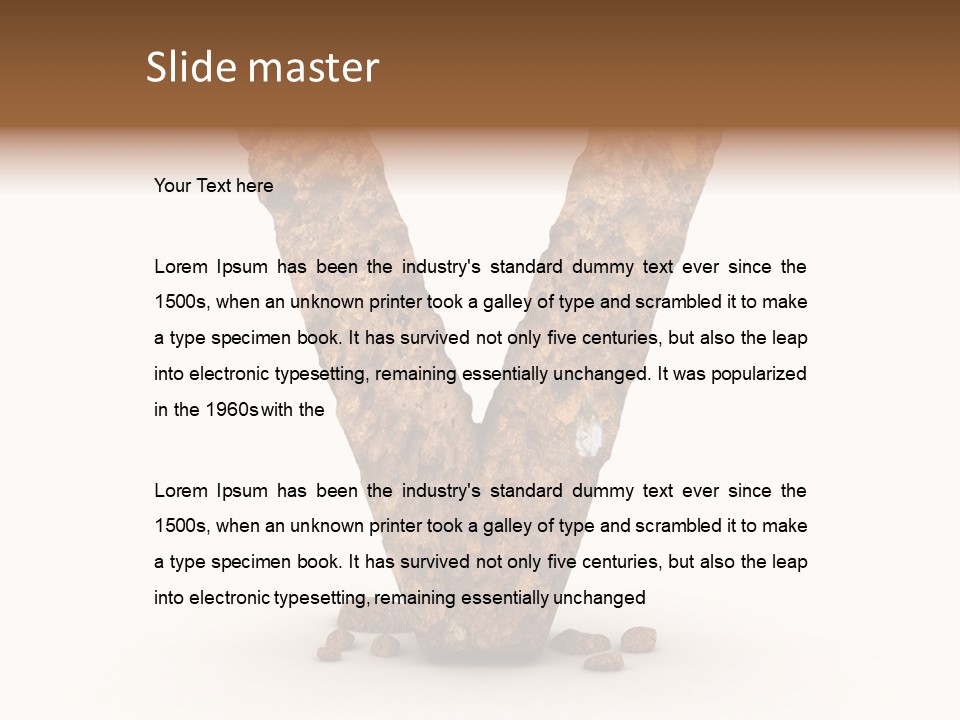 Sign Decoration Parchment PowerPoint Template