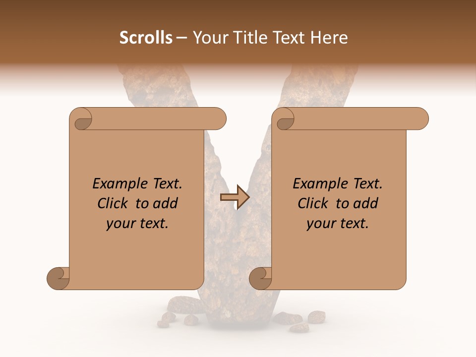 Sign Decoration Parchment PowerPoint Template