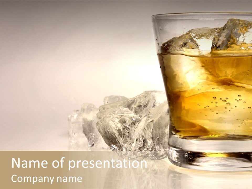 Gold Amber Brandy PowerPoint Template