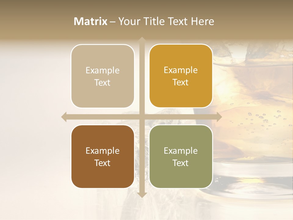 Gold Amber Brandy PowerPoint Template
