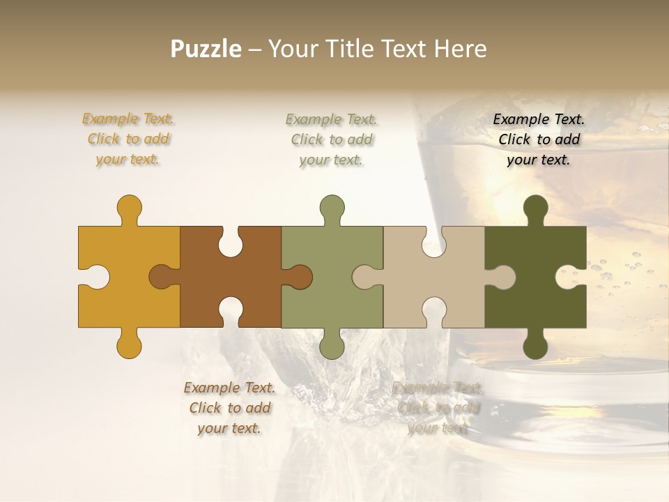 Gold Amber Brandy PowerPoint Template
