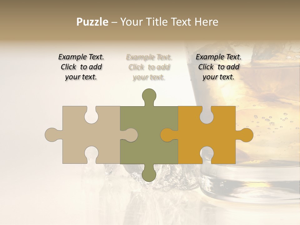 Gold Amber Brandy PowerPoint Template