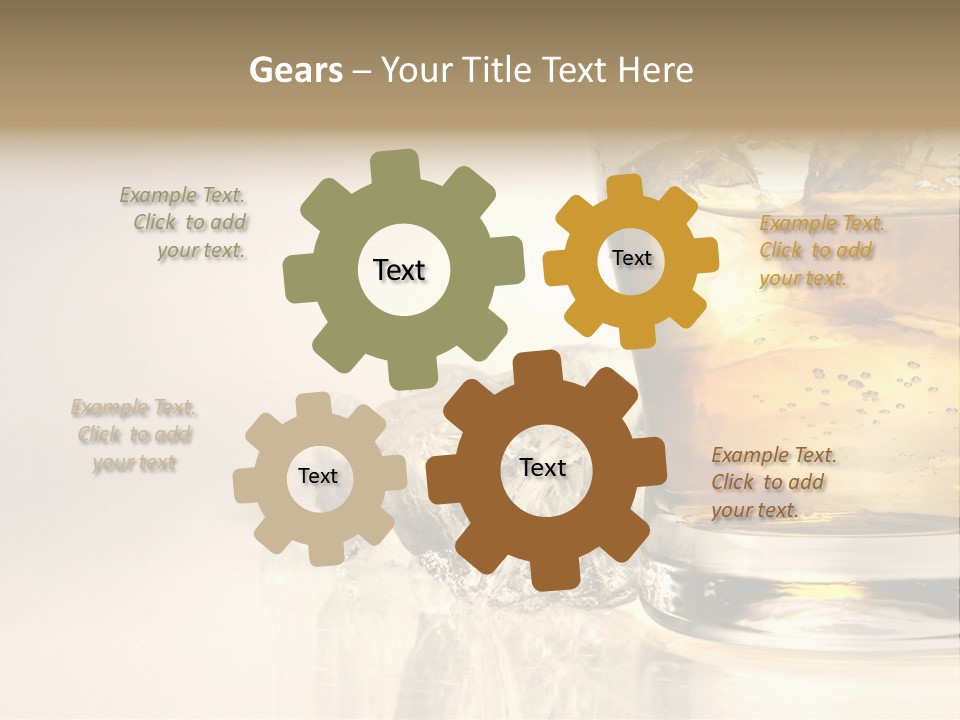 Gold Amber Brandy PowerPoint Template