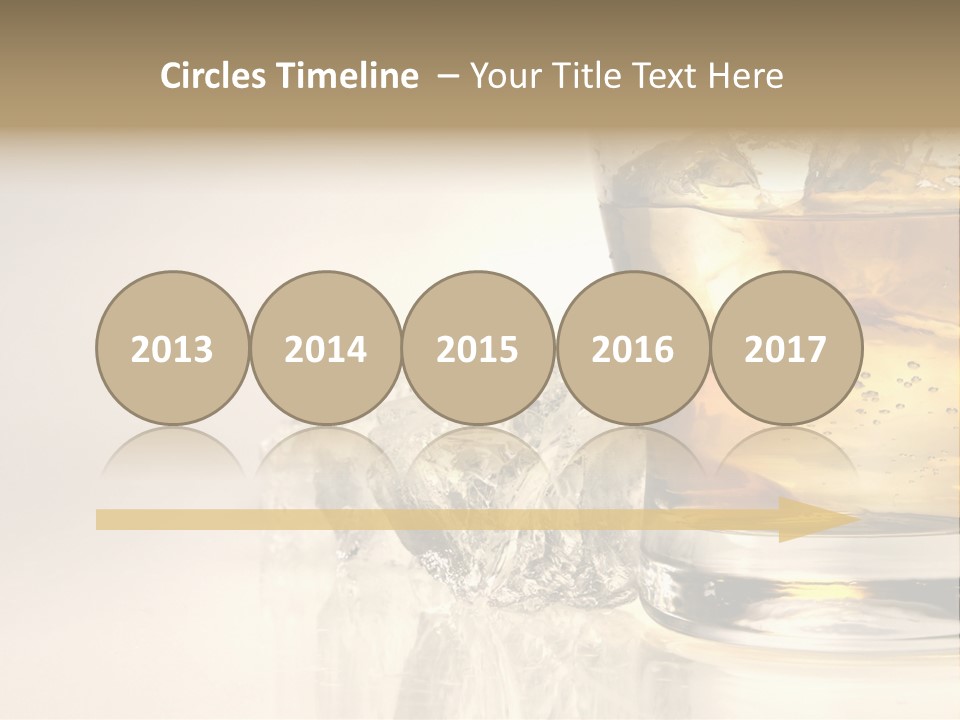 Gold Amber Brandy PowerPoint Template