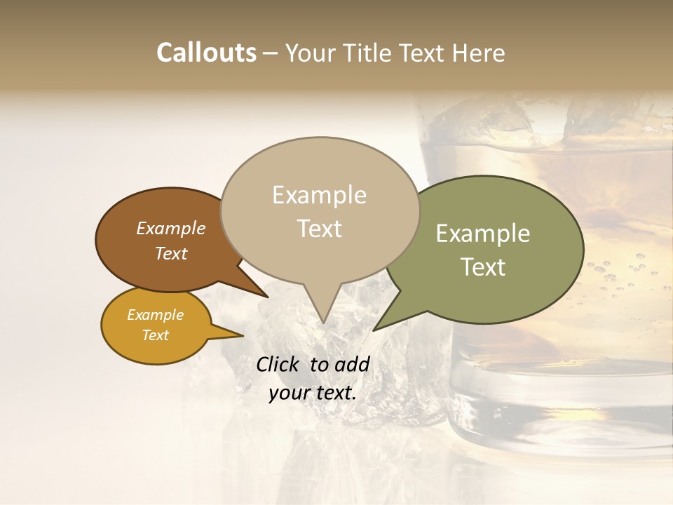 Gold Amber Brandy PowerPoint Template