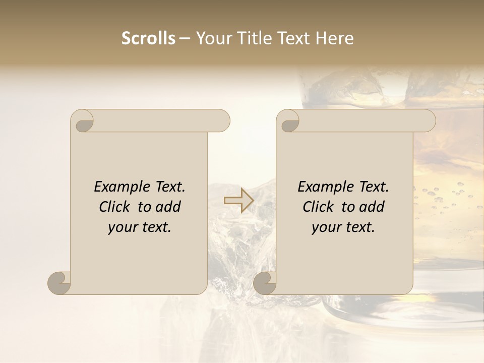 Gold Amber Brandy PowerPoint Template