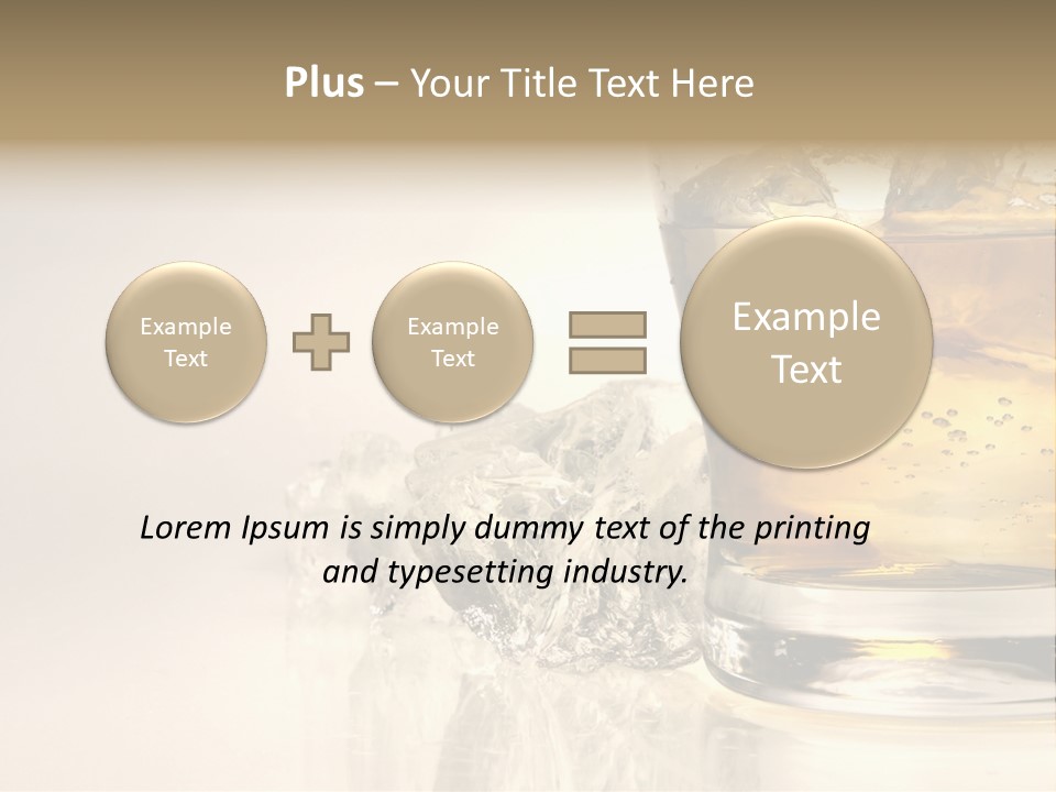 Gold Amber Brandy PowerPoint Template