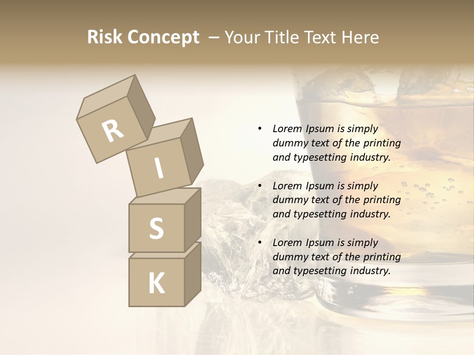 Gold Amber Brandy PowerPoint Template