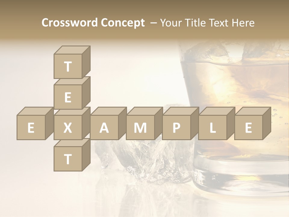 Gold Amber Brandy PowerPoint Template