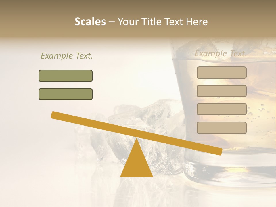 Gold Amber Brandy PowerPoint Template