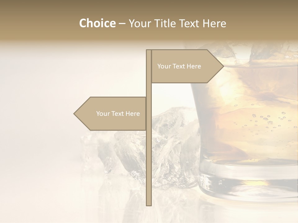 Gold Amber Brandy PowerPoint Template