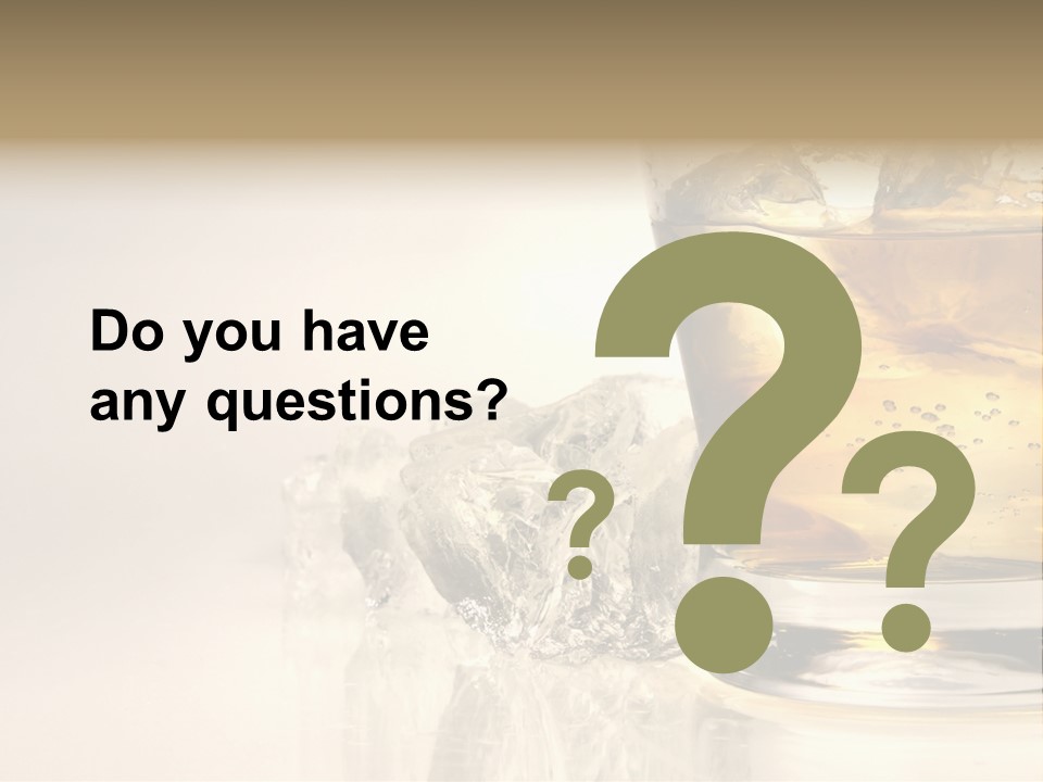 Gold Amber Brandy PowerPoint Template