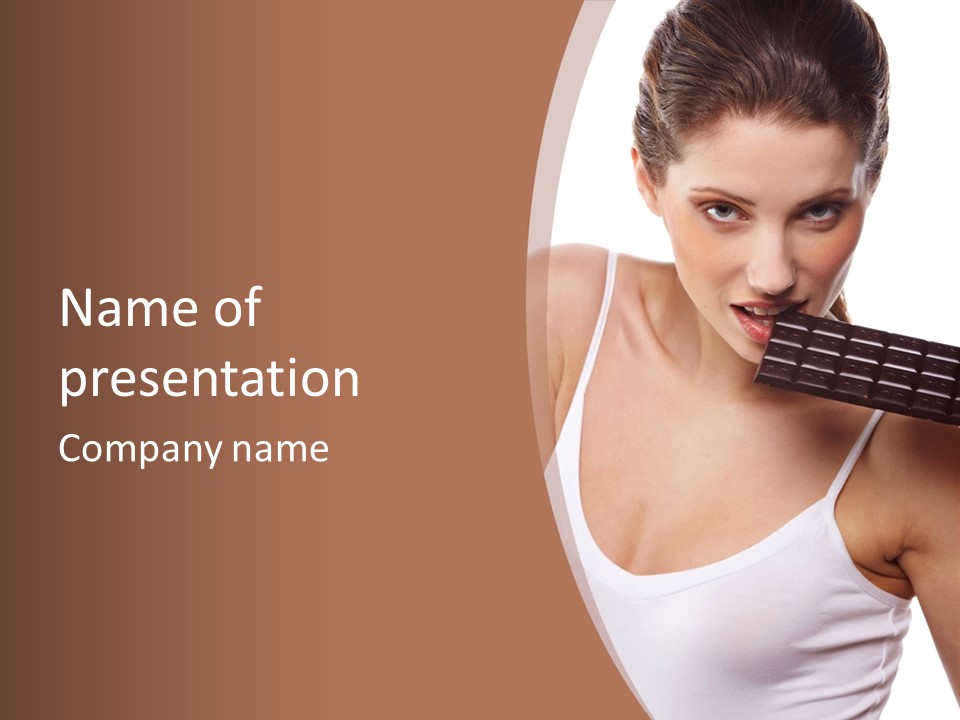 Cacao Fashion Appetite PowerPoint Template