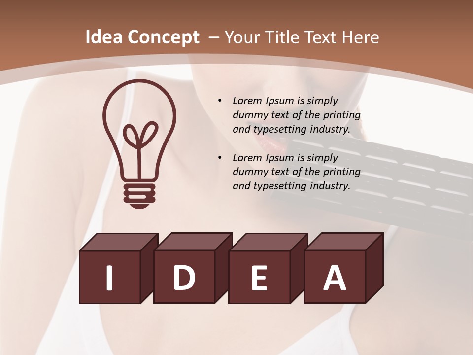 Cacao Fashion Appetite PowerPoint Template