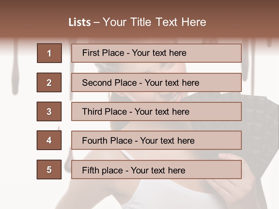 Calories Quality White PowerPoint Template