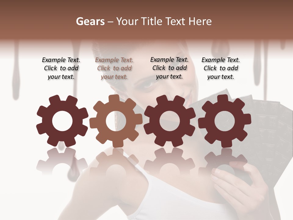 Calories Quality White PowerPoint Template