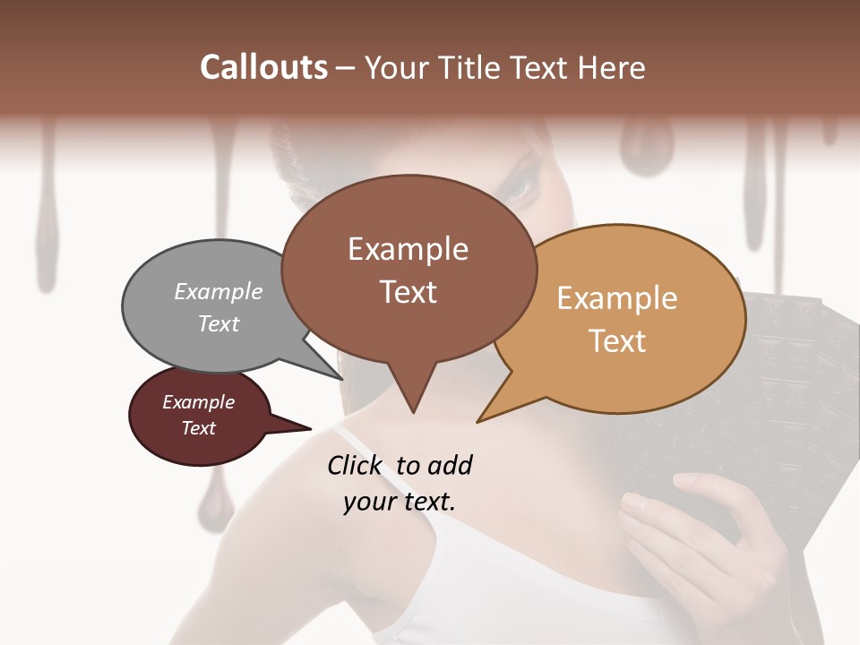 Calories Quality White PowerPoint Template