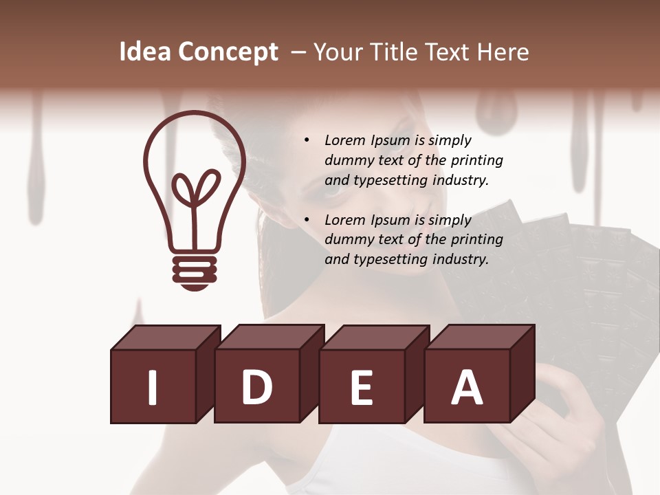 Calories Quality White PowerPoint Template