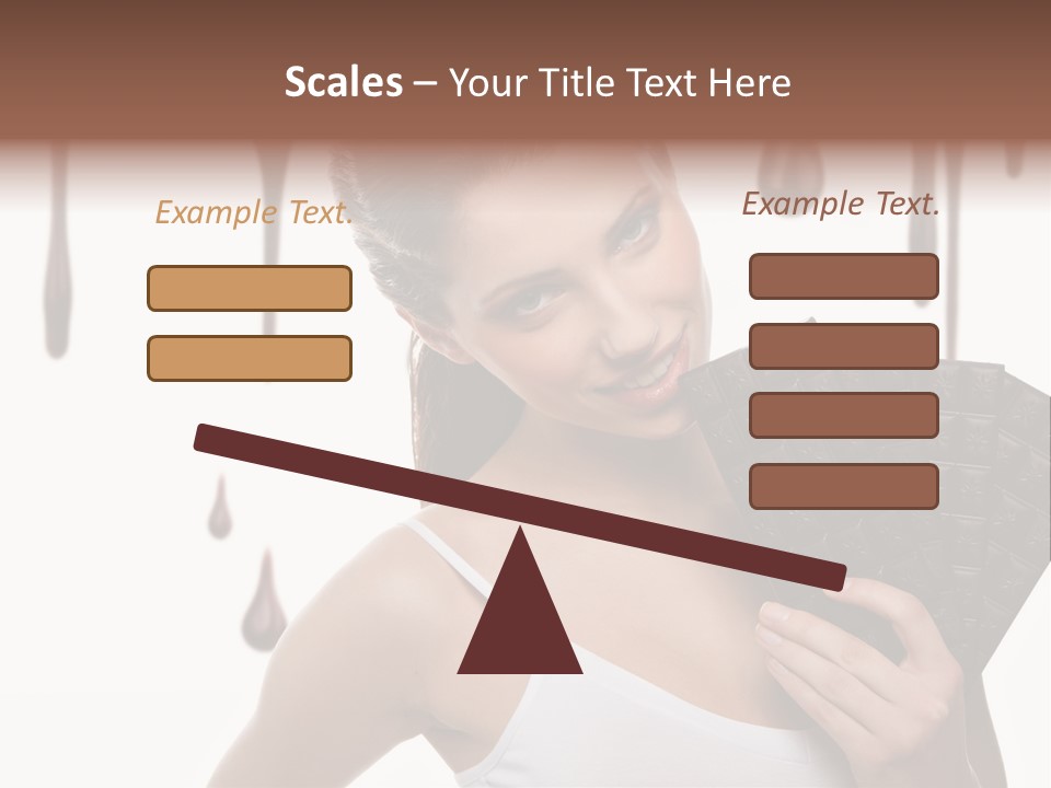 Calories Quality White PowerPoint Template