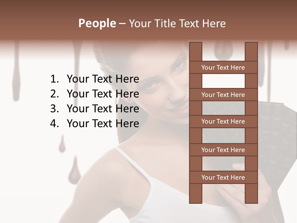 Calories Quality White PowerPoint Template