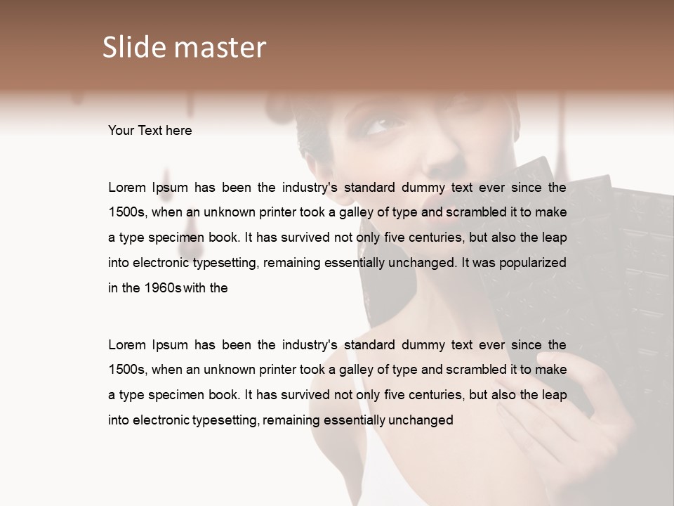 Cacao Brushes Smile PowerPoint Template