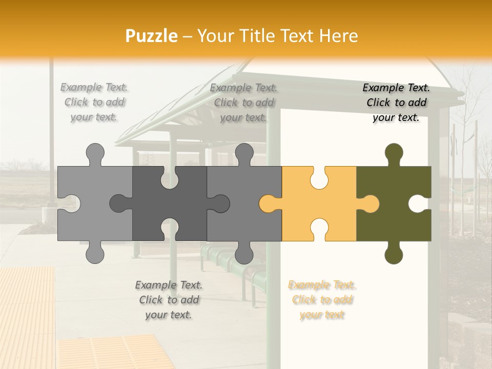 Bus Shelter Transportation PowerPoint Template