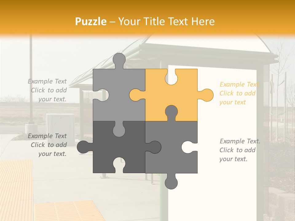 Bus Shelter Transportation PowerPoint Template