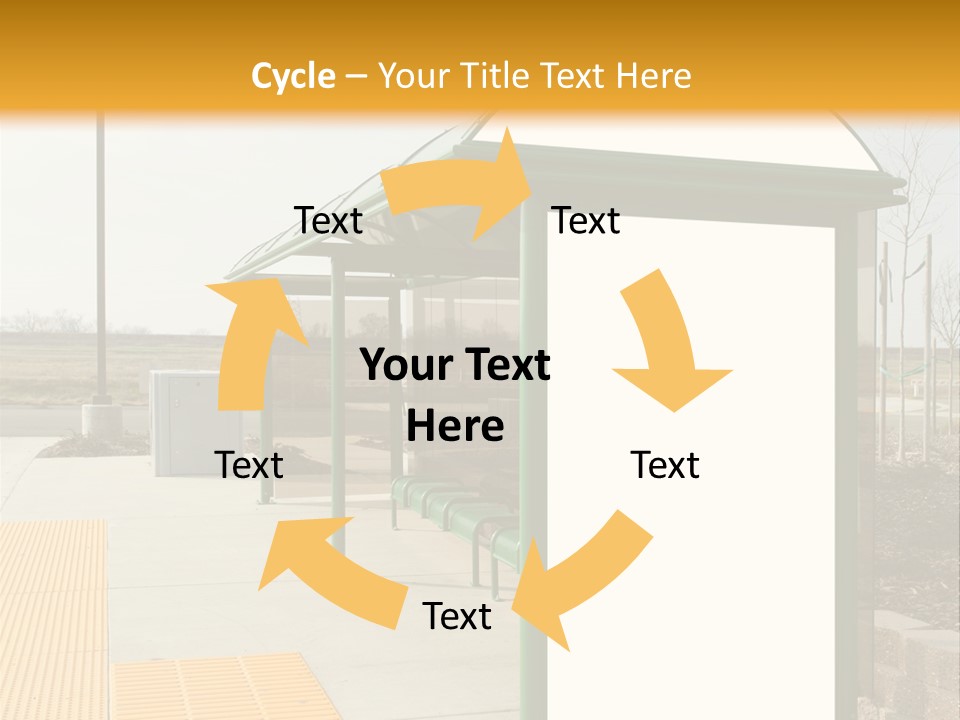 Bus Shelter Transportation PowerPoint Template
