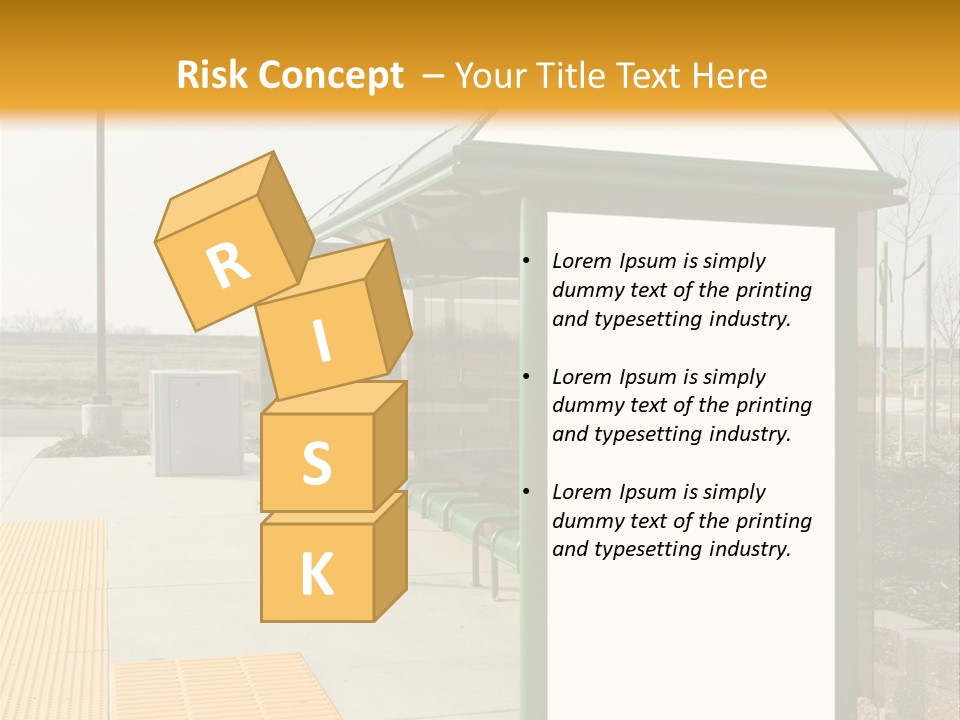 Bus Shelter Transportation PowerPoint Template