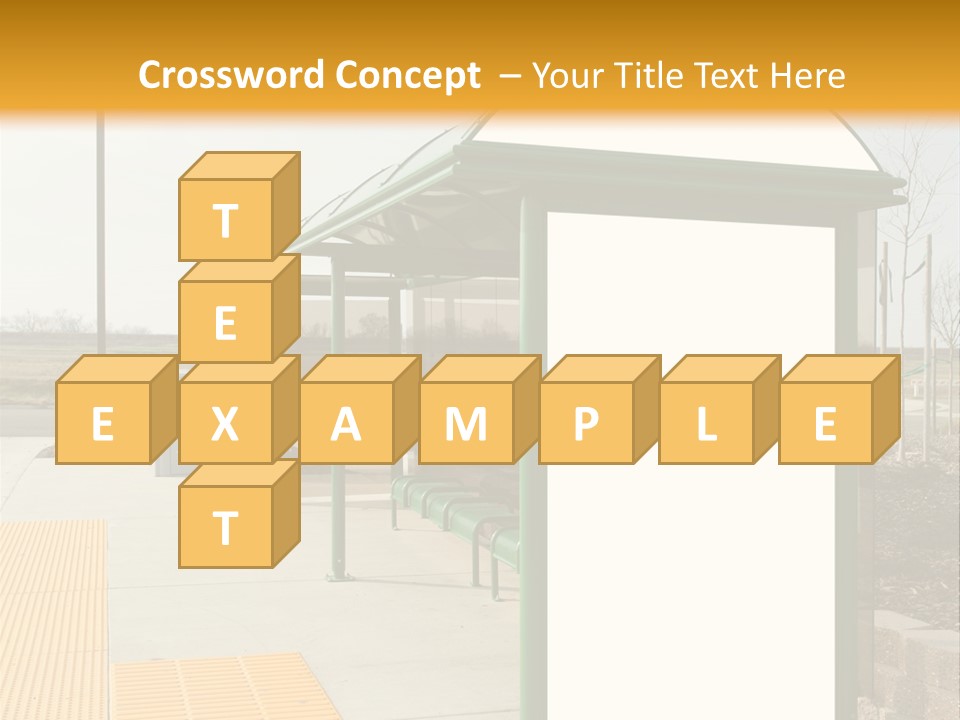 Bus Shelter Transportation PowerPoint Template