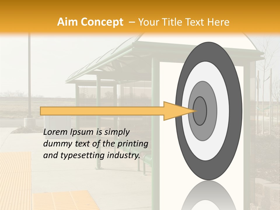 Bus Shelter Transportation PowerPoint Template