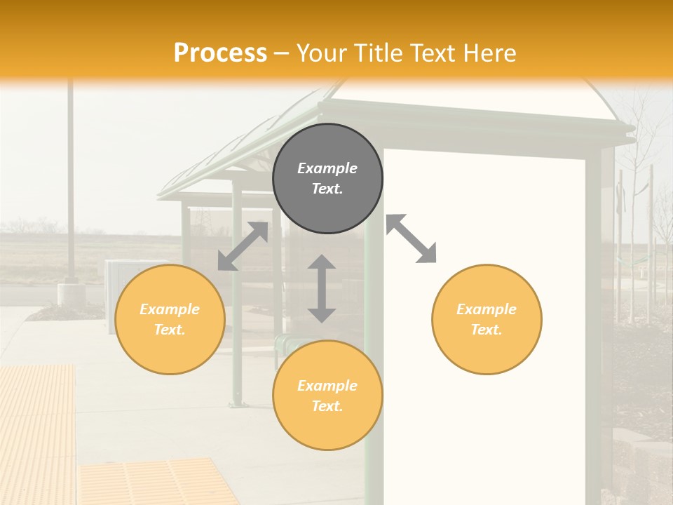 Bus Shelter Transportation PowerPoint Template