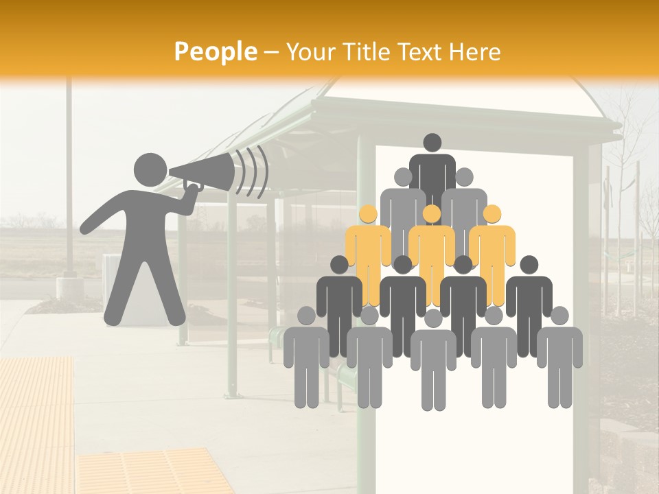Bus Shelter Transportation PowerPoint Template