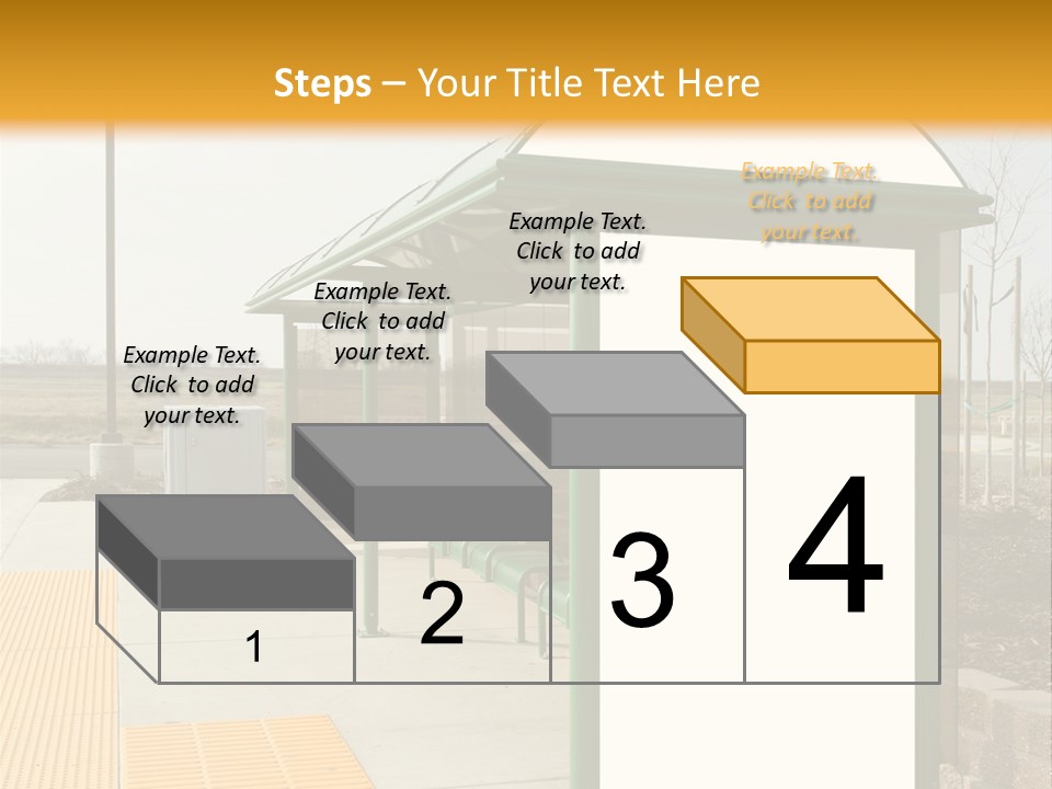 Bus Shelter Transportation PowerPoint Template