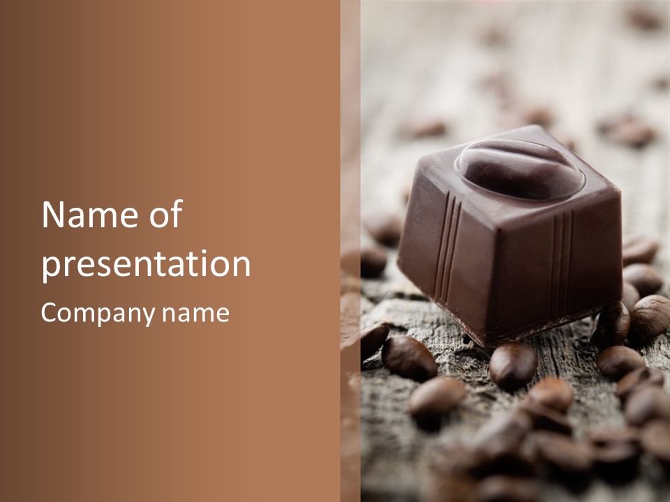 Black Cocoa Mocca PowerPoint Template