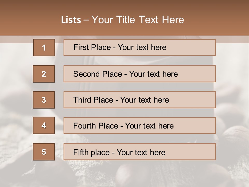 Black Cocoa Mocca PowerPoint Template