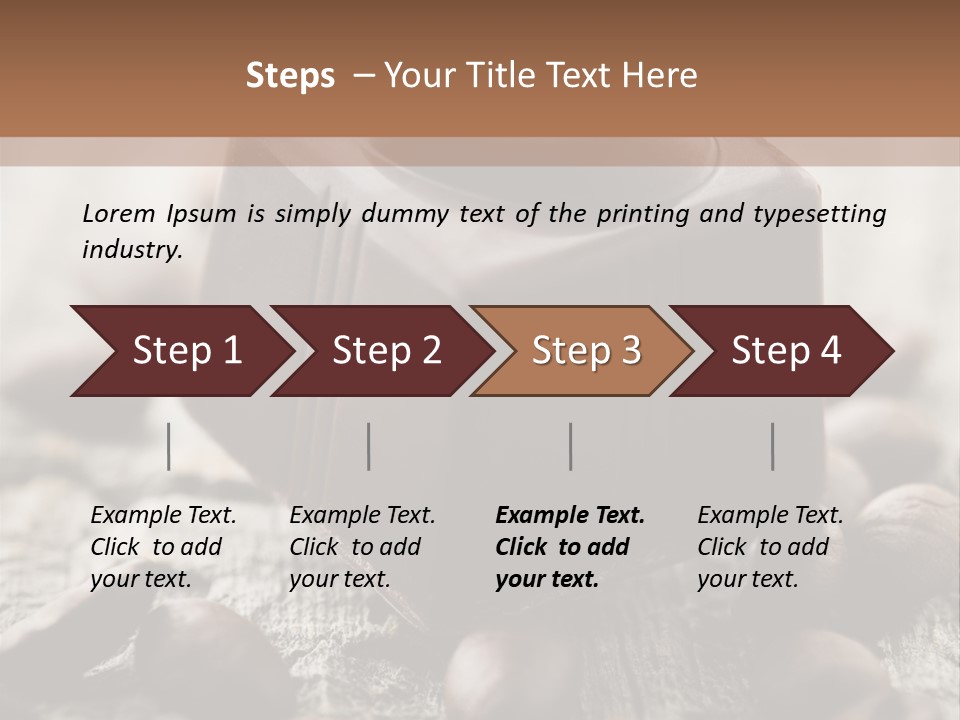 Black Cocoa Mocca PowerPoint Template