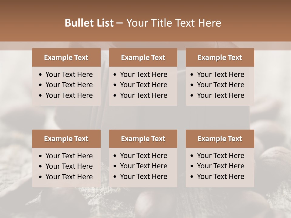 Black Cocoa Mocca PowerPoint Template